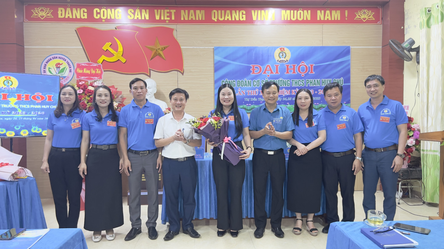 Đại hội Công đoàn cơ sở trường THCS Phan Huy Chú lần thứ XIV nhiệm kỳ 2023-2028
