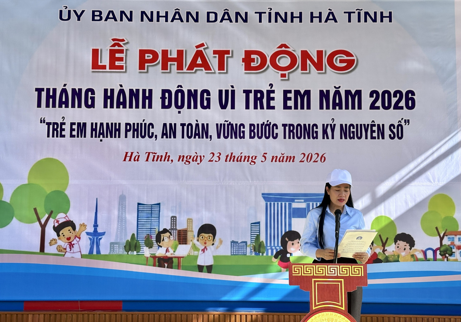 HÀ TĨNH PHÁT ĐỘNG THÁNG HÀNH ĐỘNG VÌ TRẺ EM HẠNH PHÚC, AN TOÀN, VỮNG BƯỚC TRONG KỶ NGUÊN SỐ